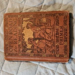 Vintage school book "The open road to Reading " Primer
